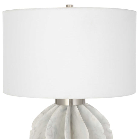 Repetition Marble Table Lamp - White by Uttermost - View 5