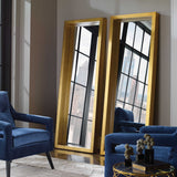 Edmonton Leaner Mirror - Gold by Uttermost - View 4
