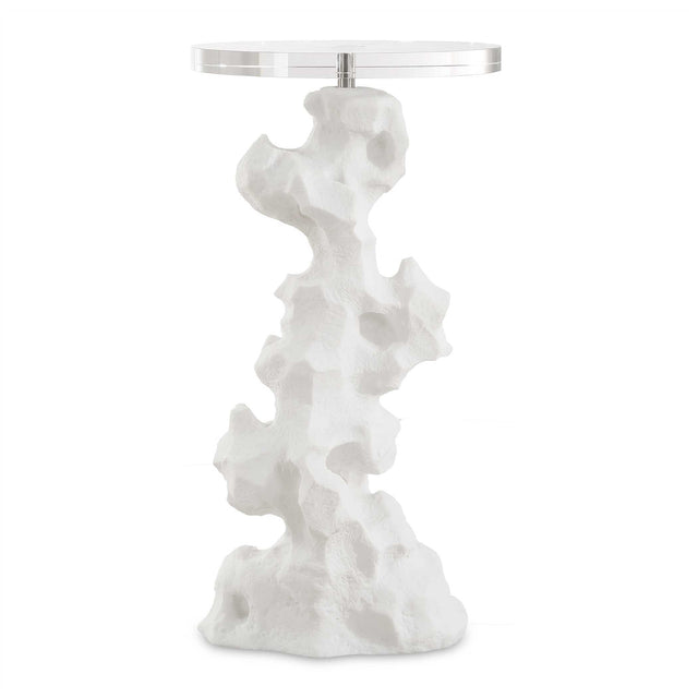 Remnant White Stone Drink Table by Uttermost - View 1
