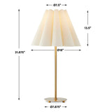 Lilabet Fluted Shade Table Lamp - Gold by Uttermost - View 9