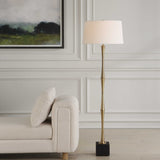 Shino Antique Brass Floor Lamp - Bronze by Uttermost - View 2
