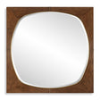 Garonne Square Walnut Mirror - Dark Brown by Uttermost - View 1