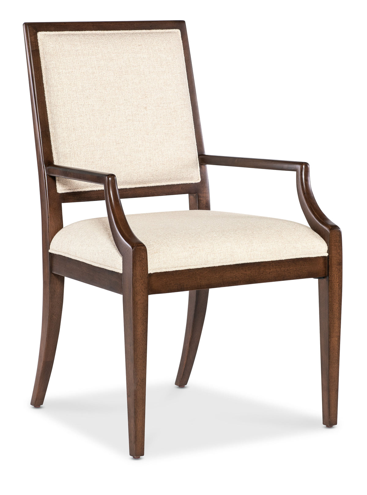 Archives Upholstered Arm Chair Beige / Brown - Beige / Dark Brown by Hooker Furniture - View 1