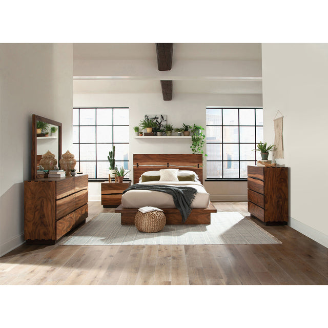 Beverly Smokey Walnut 5-piece Eastern King Bedroom Set