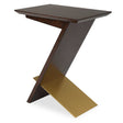 Breakthrough Modern Accent Table - Dark Brown / Gold by Uttermost - View 1