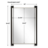 Cunene Industrial Wall Mirror - Black by Uttermost - View 7