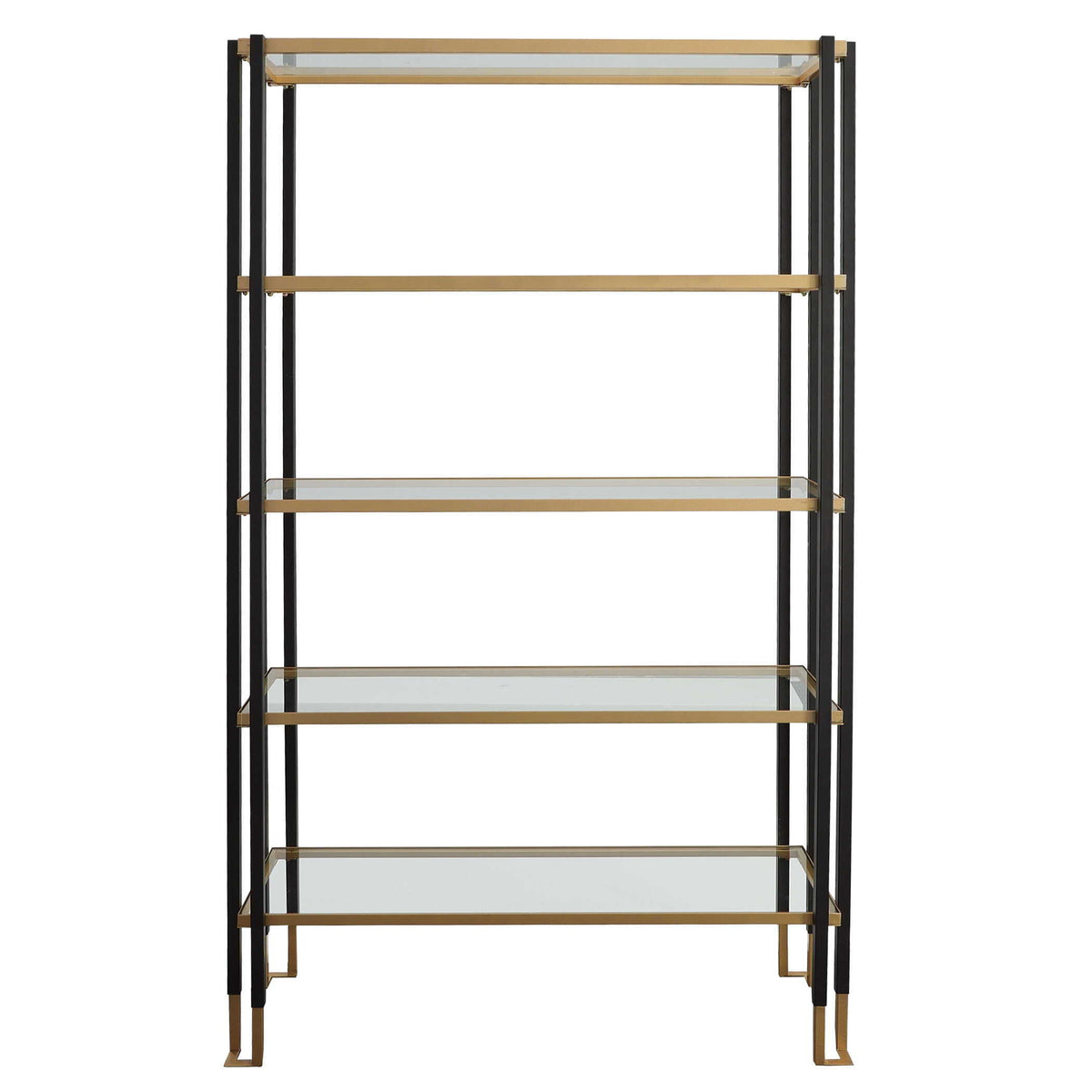 Kentmore Modern Etagere - Black / Yellow by Uttermost - View 1