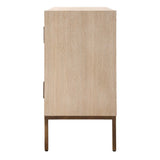 Weimar 2 Door Cabinet White / Woodtone - White / Light Brown by Uttermost - View 4