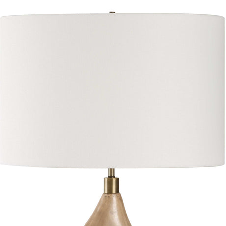 Almyra Solid Wood Floor Lamp - Light Brown by Uttermost - View 5
