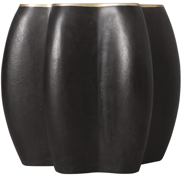 Melange Even And Flow Round End Table - Black by Hooker Furniture - View 1