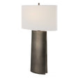 V-Groove Modern Table Lamp - Dark Gray / White by Uttermost - View 1