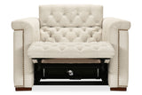 Savion Deux Power Recliner With Power Headrest - Beige by Hooker Furniture - View 9
