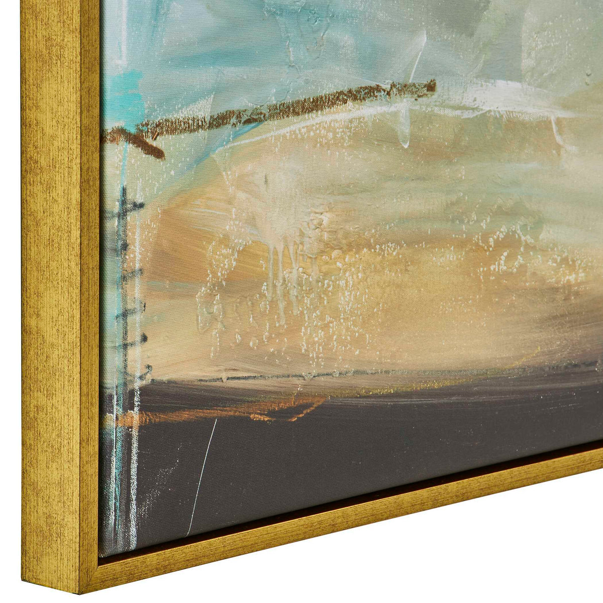 Painters High Revisited Framed Abstract Art - Gold by Uttermost - View 4