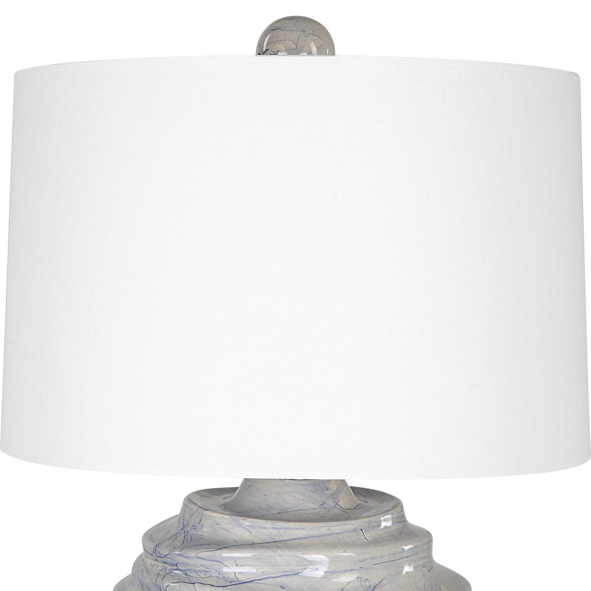 Waves Blue & White Accent Lamp by Uttermost - View 5