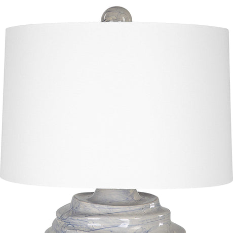 Waves Blue & White Accent Lamp by Uttermost - View 5