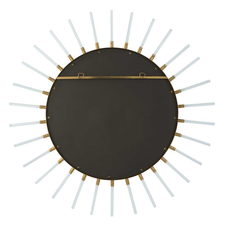 Oracle Round Starburst Mirror - Silver / Yellow by Uttermost - View 6