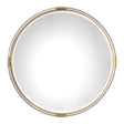 Mackai Round Mirror - Gold by Uttermost - View 1