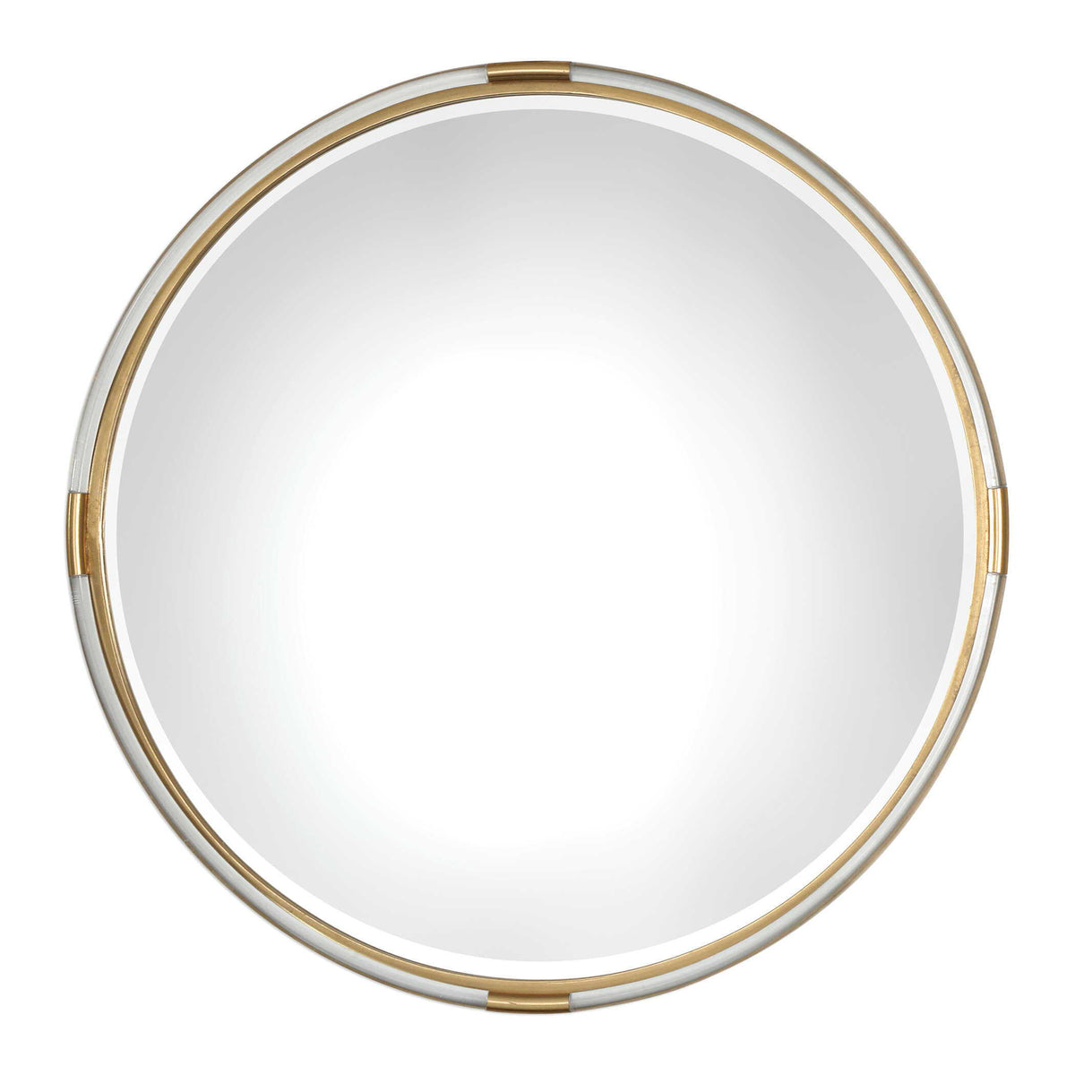Mackai Round Mirror - Gold by Uttermost - View 1