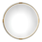 Mackai Round Mirror - Gold by Uttermost - View 1