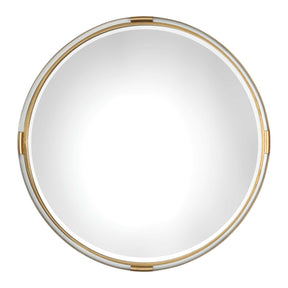 Mackai Round Mirror - Gold by Uttermost - View 1
