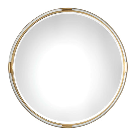 Mackai Round Mirror - Gold by Uttermost - View 1