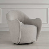 Wander Fabric Swivel Chair - Gray by Uttermost - View 3