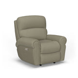 Langston Traditional Fabric Power Rocking Recliner With Power Headrest | Flexsteel