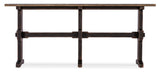 Americana Trestle Console Table - Dark Brown by Hooker Furniture - View 5