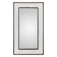 Karel Chevron Mirror - Black by Uttermost - View 1