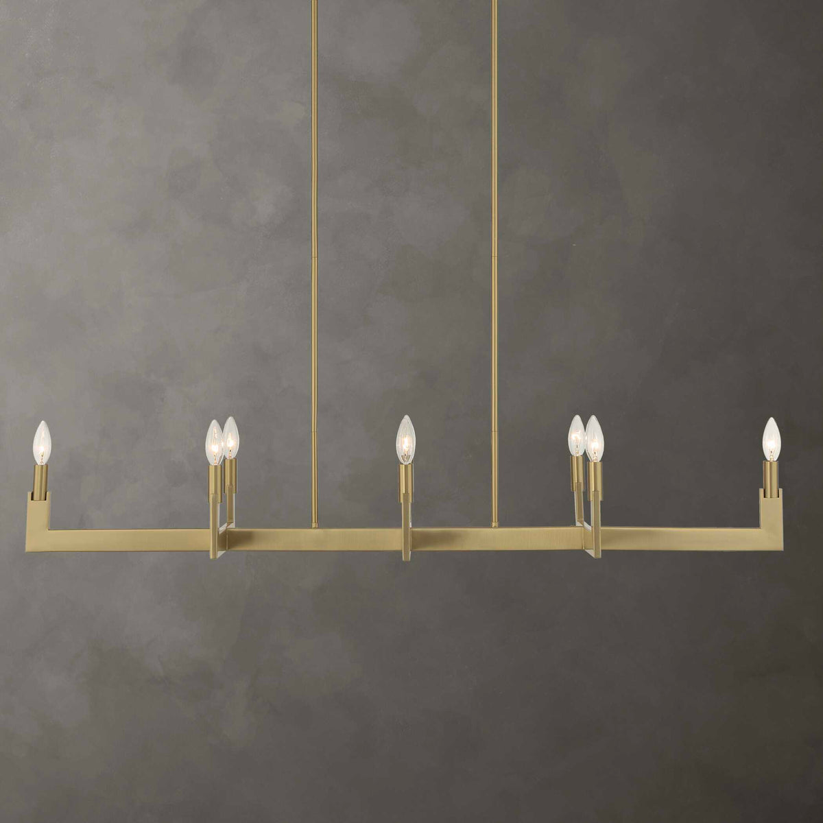 Cordoba 8 Light Linear Chandelier - Gold by Uttermost - View 2