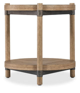 Vineyard Row Round End Table - Light Brown by Hooker Furniture - View 1