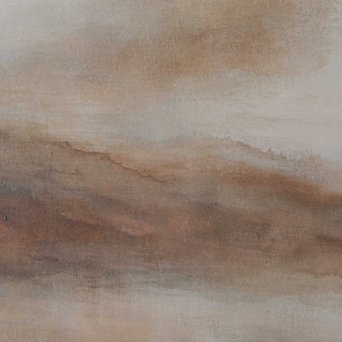 Haze In The Horizon Landscape Painting Brown / Orange / White - Light Brown / White by Uttermost - View 5