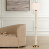 Wessex Floor Lamp - Gold / White by Uttermost - View 2