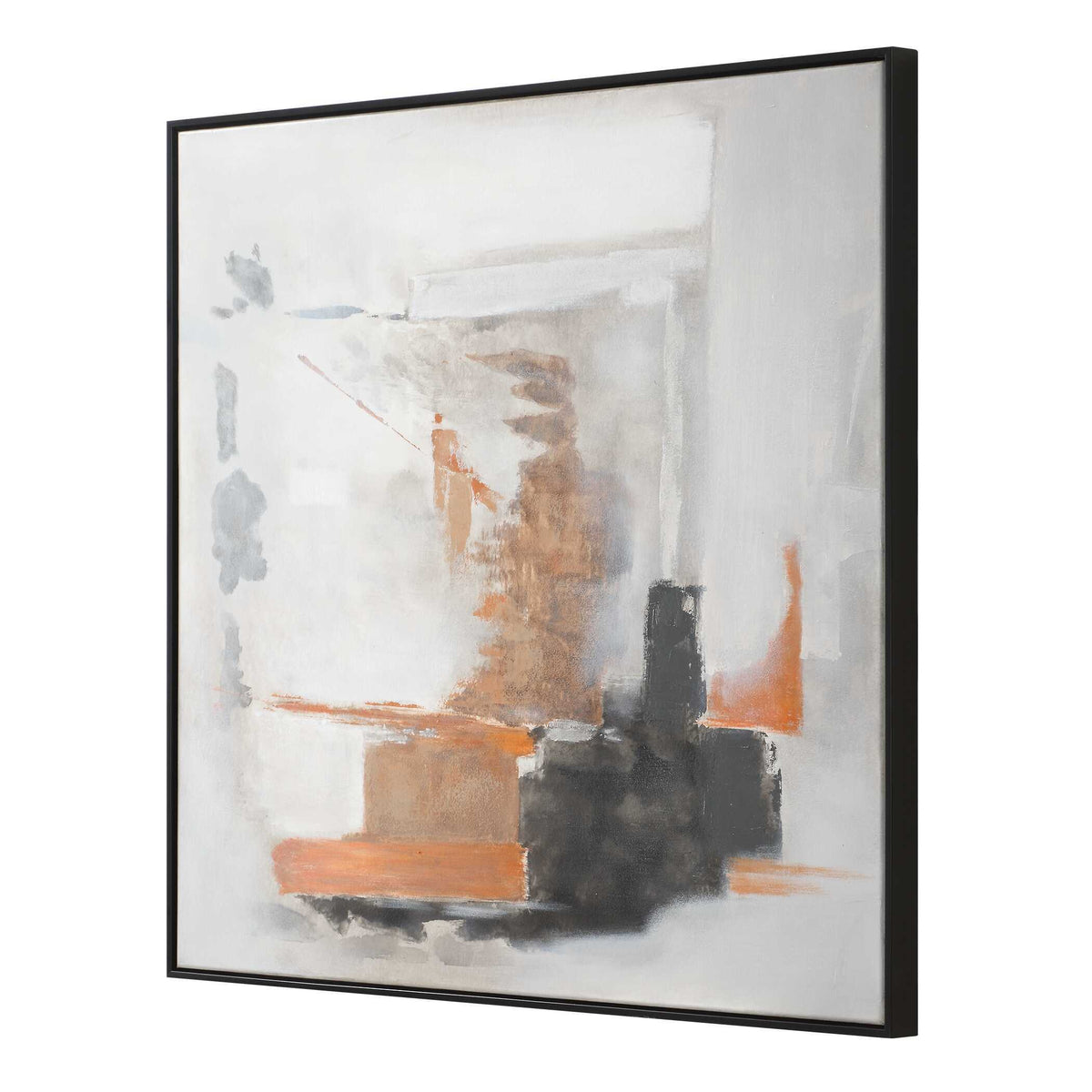 Heat Of The Moment Abstract Art - Gray / Orange by Uttermost - View 7