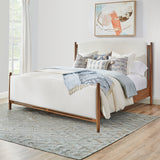 Verona King Upholstered Bed - White / Light Brown | Flexsteel