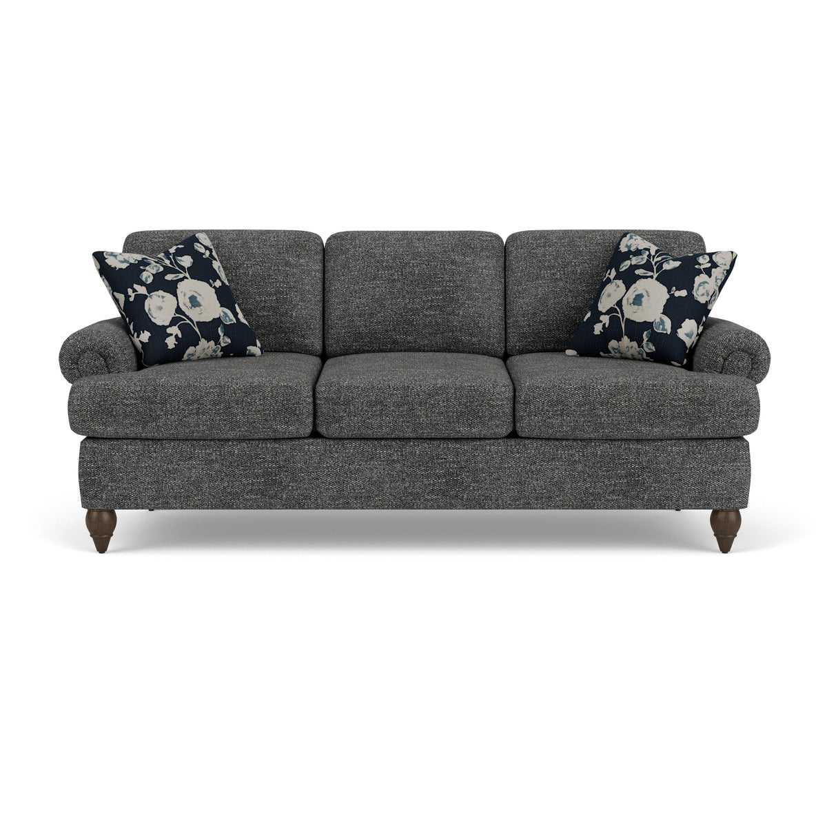 Moxy Fabric Sofa, T-Shaped Seat Cushion, Rolled Arms | Flexsteel
