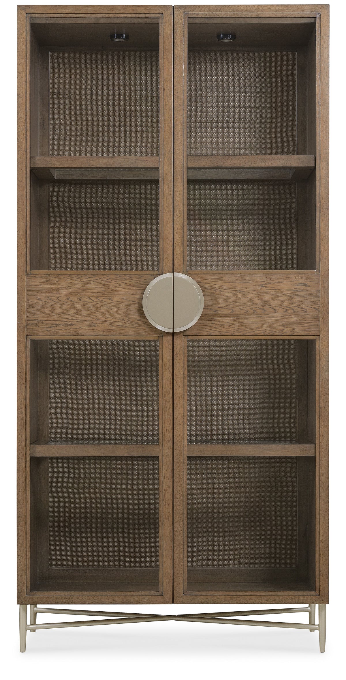 Sonnet Display Cabinet - Dark Gray / Light Brown by Hooker Furniture - View 9