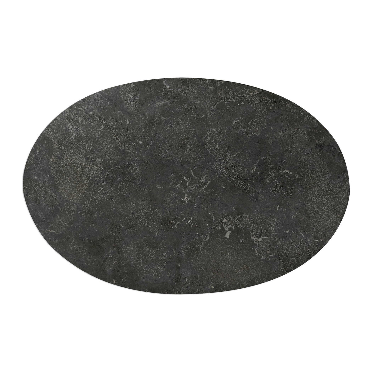 Jessenia Stone Accent Table - Dark Gray / Gold by Uttermost - View 4