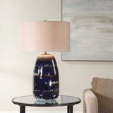 Orleans Glaze Table Lamp - Blue by Uttermost - View 2