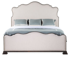 Charleston California King Upholstered Bed - Black / Light Gray by Hooker Furniture - View 6