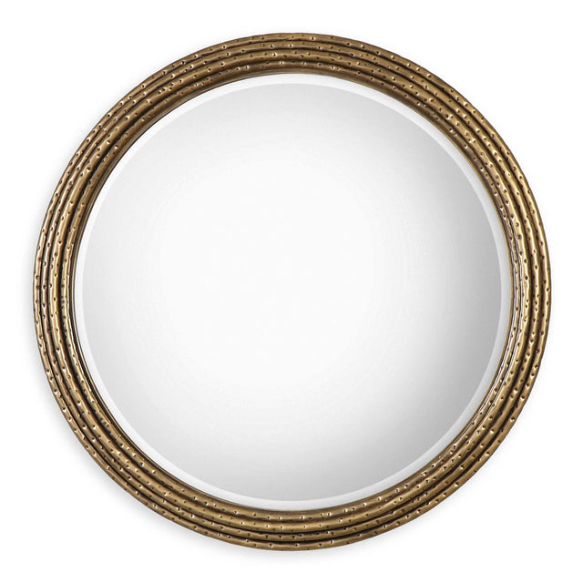 Spera Round Mirror - Gold by Uttermost - View 1