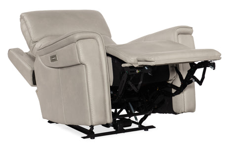 Lyra Zero Gravity Power Recliner WithPower Headrest - Light Gray by Hooker Furniture - View 4