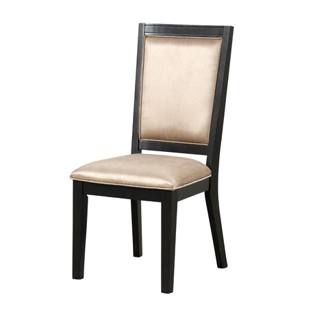 7pc Dining Set Contemporary Espresso Dining Table Glass Insert Top 6x Chairs Wooden Kitchen Dining Room Furniture - sold by Home Elegance USA
