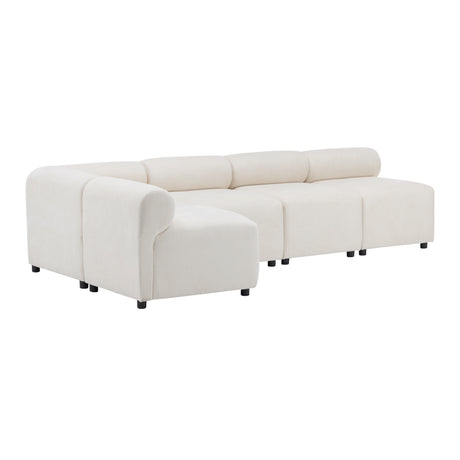 Evelyn 109 in.5-Piece L Shaped Modular Free Combination Sectional Chenille Sofa Couch for Living Rooms - sold by Home Elegance USA