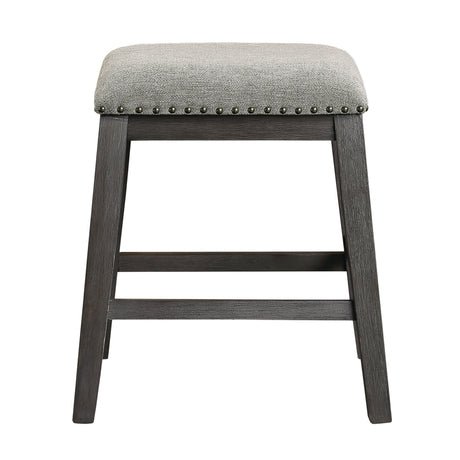 Gray Finish 5pc Counter Height Set Multifunctional Counter Height Table with 4 Stools Gray Chenille Upholstery Nailhead Trim Dining Room Furniture - sold by Home Elegance USA
