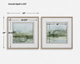 Soft Sage Abstract Landscape Prints (Set of 2) - Gray by Uttermost - View 8