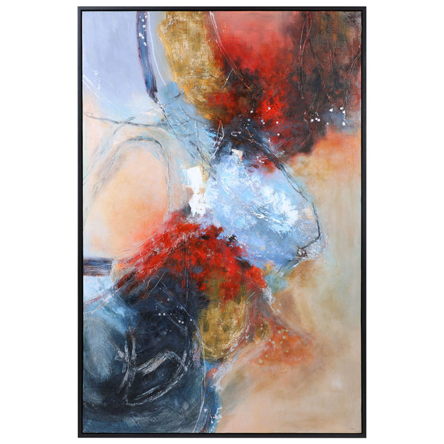 Summer Sunset Abstract Art - Red / Blue by Uttermost - View 1