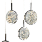 Bubbling Glow Rectangular Chandelier // Chrome  | Finesse - Home Elegance USA