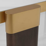 Ryles Glass Coffee Table Brass / Brown / Woodtone - Gold / Dark Brown by Uttermost - View 7