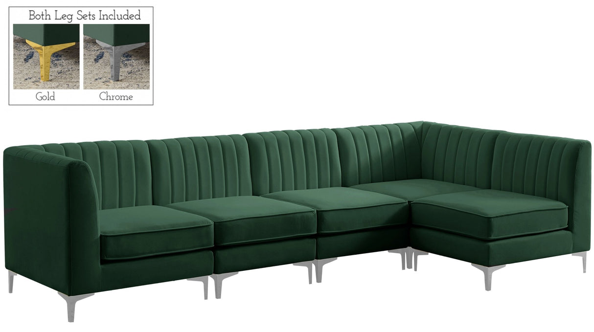 Alina - Modular Sectional - Green - 604Green - Sec5B - Home Elegance USA - 5